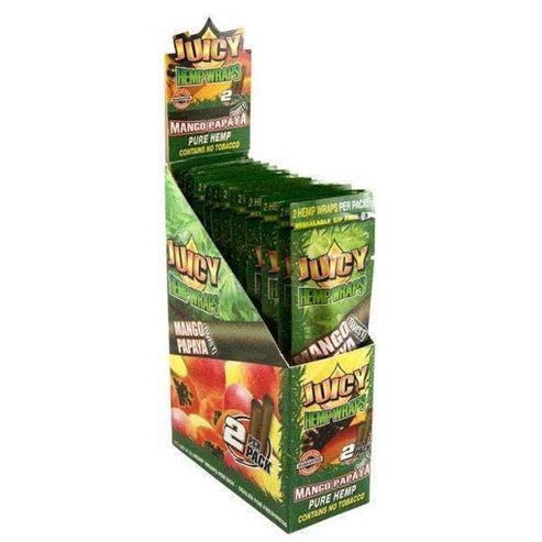 Juicy Hemp Wraps | Mango Papaya | 1pk | 2 Wraps per Pack