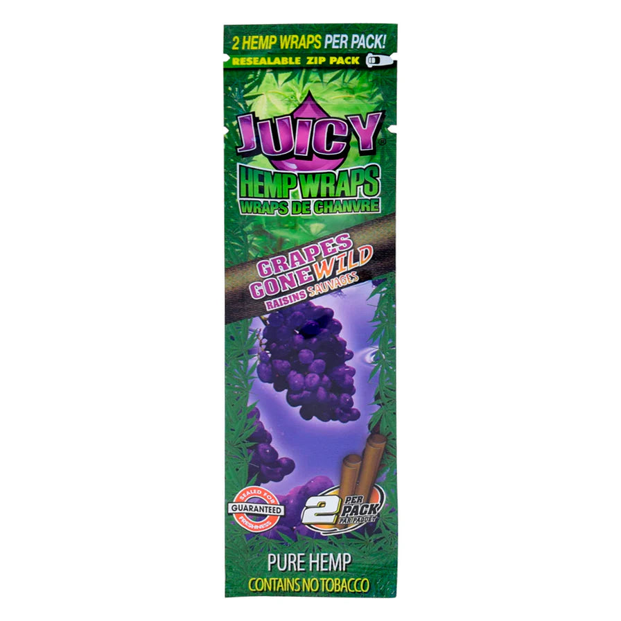 Juicy Hemp Wraps | Grapes Gone Wild | 1pk | 2 Wraps per Pack