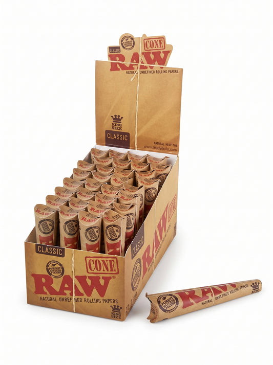 RAW Classic Cones | King Size | 3pc | 32pk Display