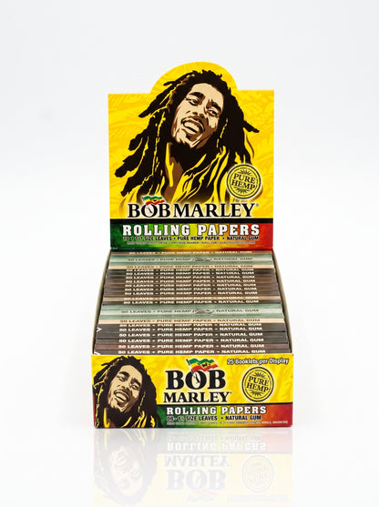 Bob Marley Hemp Rolling Papers | 1 1/4 | 25pk Display
