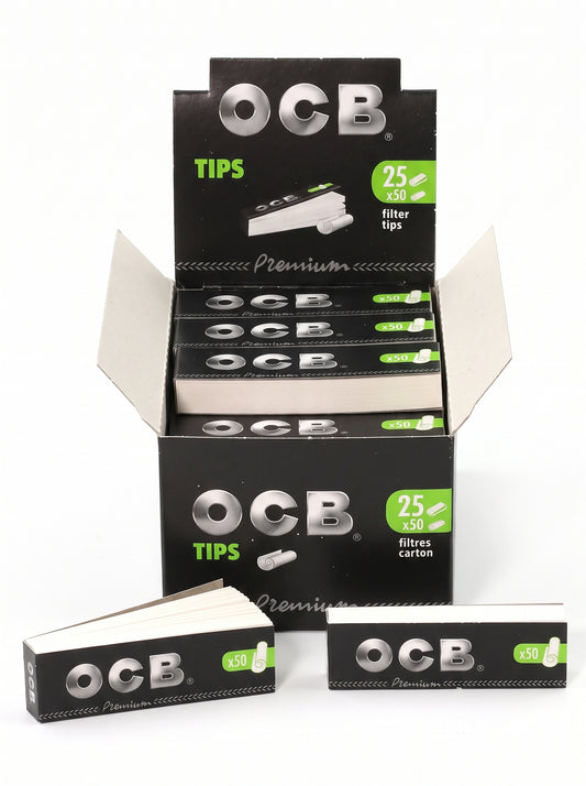 OCB Premium Perforated Filter Tips | 1pk | 50 Perforated Tips per Pack