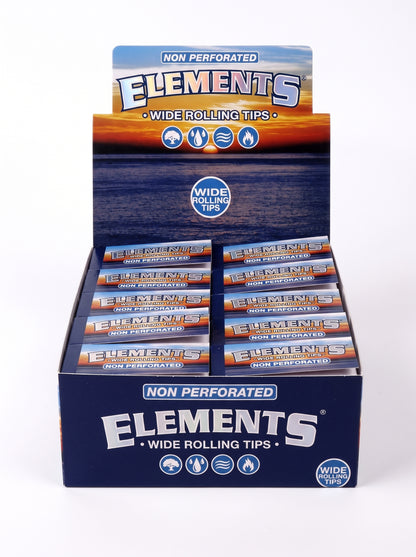 Elements Wide Rolling Tips | 1pk | 50 Tips per Pack