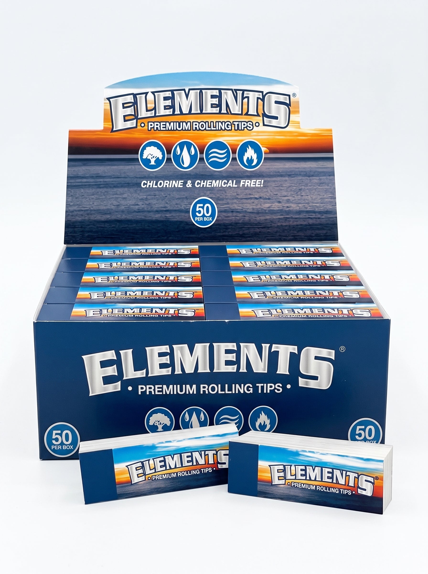 Elements Premium Rolling Tips | 1pk | 50 Tips per Pack