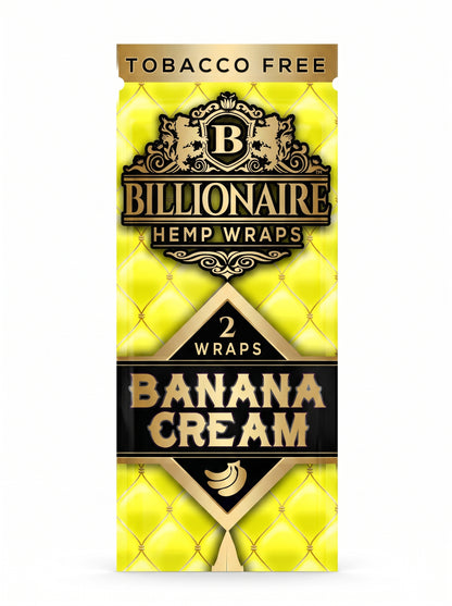 Billionaire Hemp Wrap | Banana Cream | 1pk | 2 Wraps per Pack