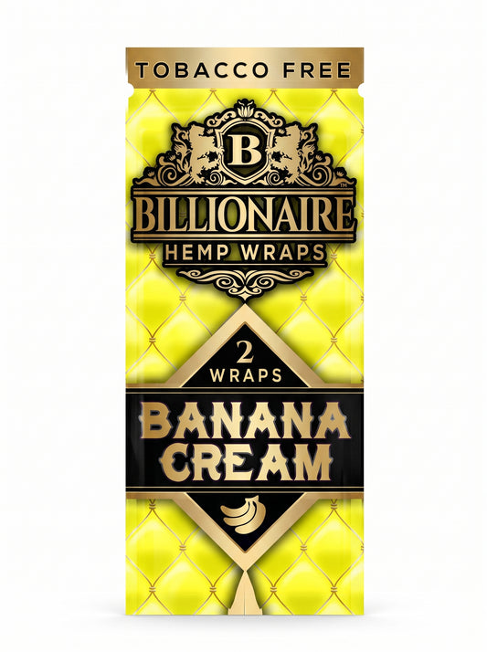 Billionaire Hemp Wrap | Banana Cream | 1pk | 2 Wraps per Pack