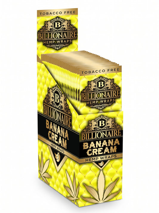 Billionaire Hemp Wrap | Banana Cream | 1pk | 2 Wraps per Pack