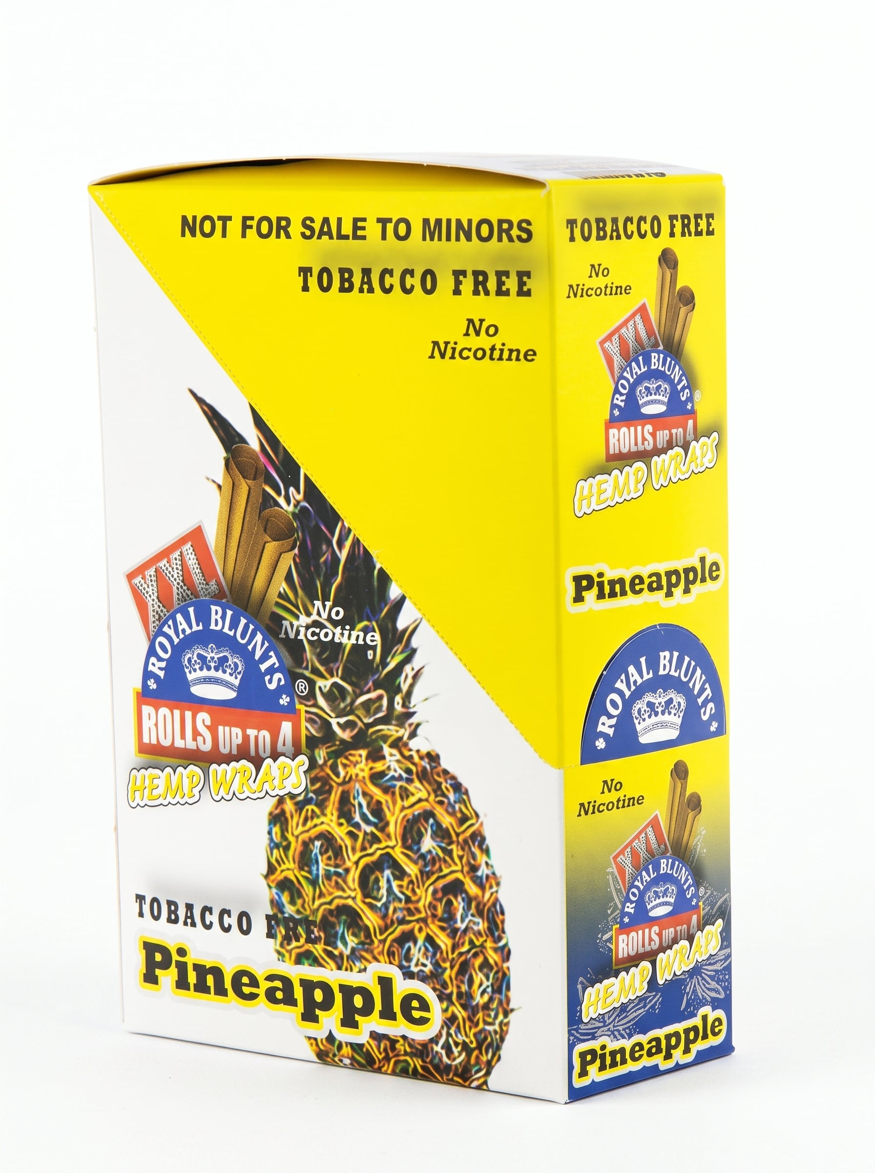 Royal Blunts XXL Hemp Wraps | Pineapple | 1pk | 2 Wraps per Pack