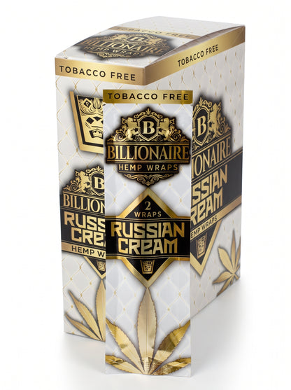 Billionaire Hemp Wrap | Russian Cream | 1pk | 2 Wraps per Pack