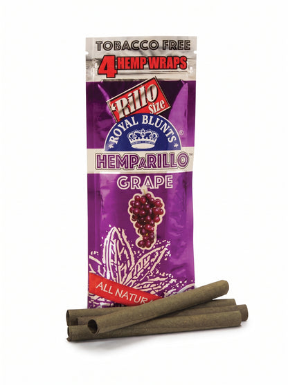 Royal Blunts Hemparillo Hemp Wraps | Grape | 1pk | 4 Hemp Wraps per Pack