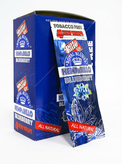 Royal Blunts Hemparillo Hemp Wraps | Blueberry | 1pk | 4 Hemp Wraps per Pack