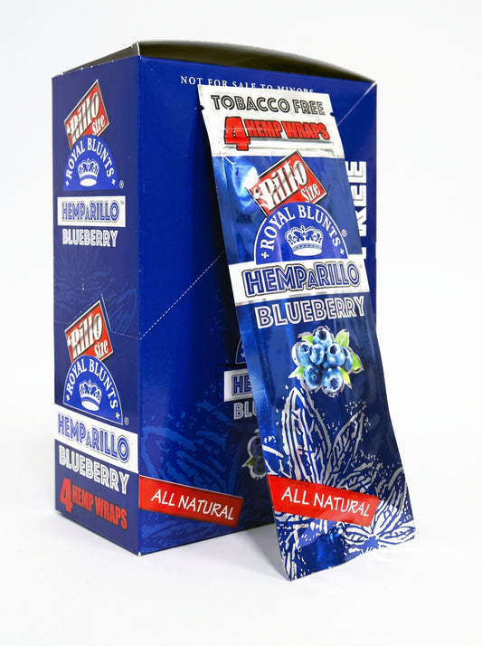 Royal Blunts Hemparillo Hemp Wraps | Blueberry | 1pk | 4 Hemp Wraps per Pack