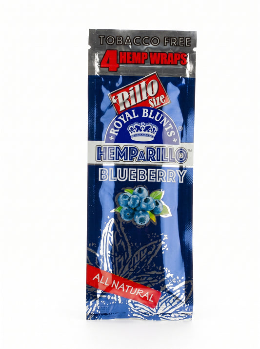 Royal Blunts Hemparillo Hemp Wraps | Blueberry | 1pk | 4 Hemp Wraps per Pack