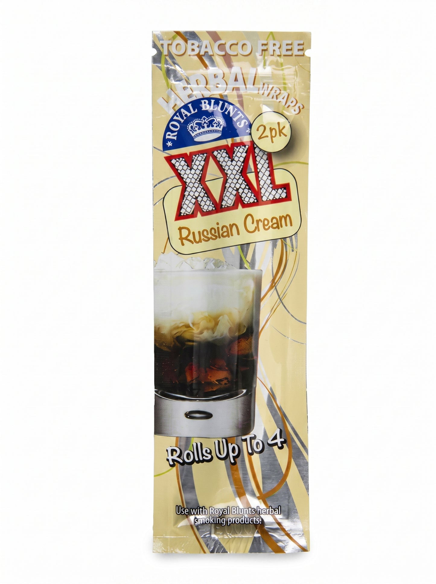 Royal Blunts XXL Hemp Wraps | Russian Cream | 1pk | 2 Wraps per Pack