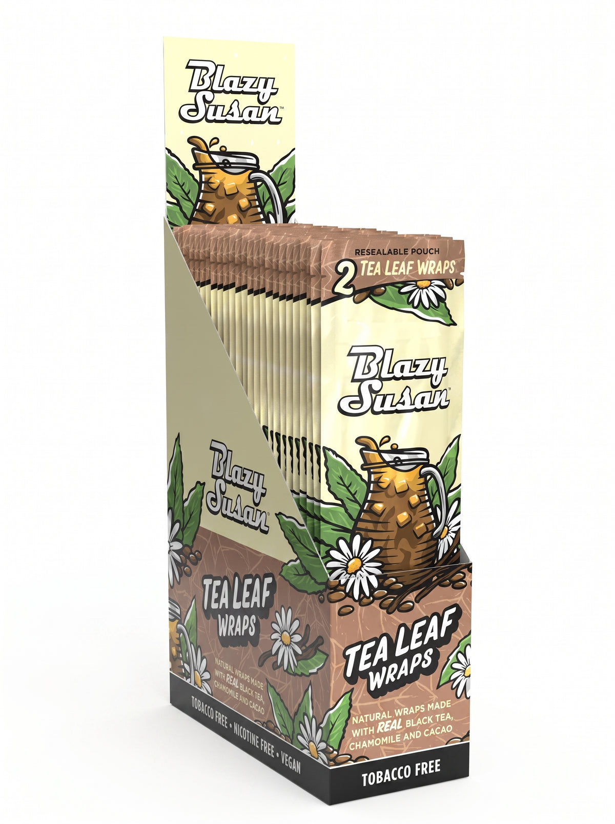 Blazy Susan Tea Leaf Wraps | Original | 1pk | 2 Wraps per Pack