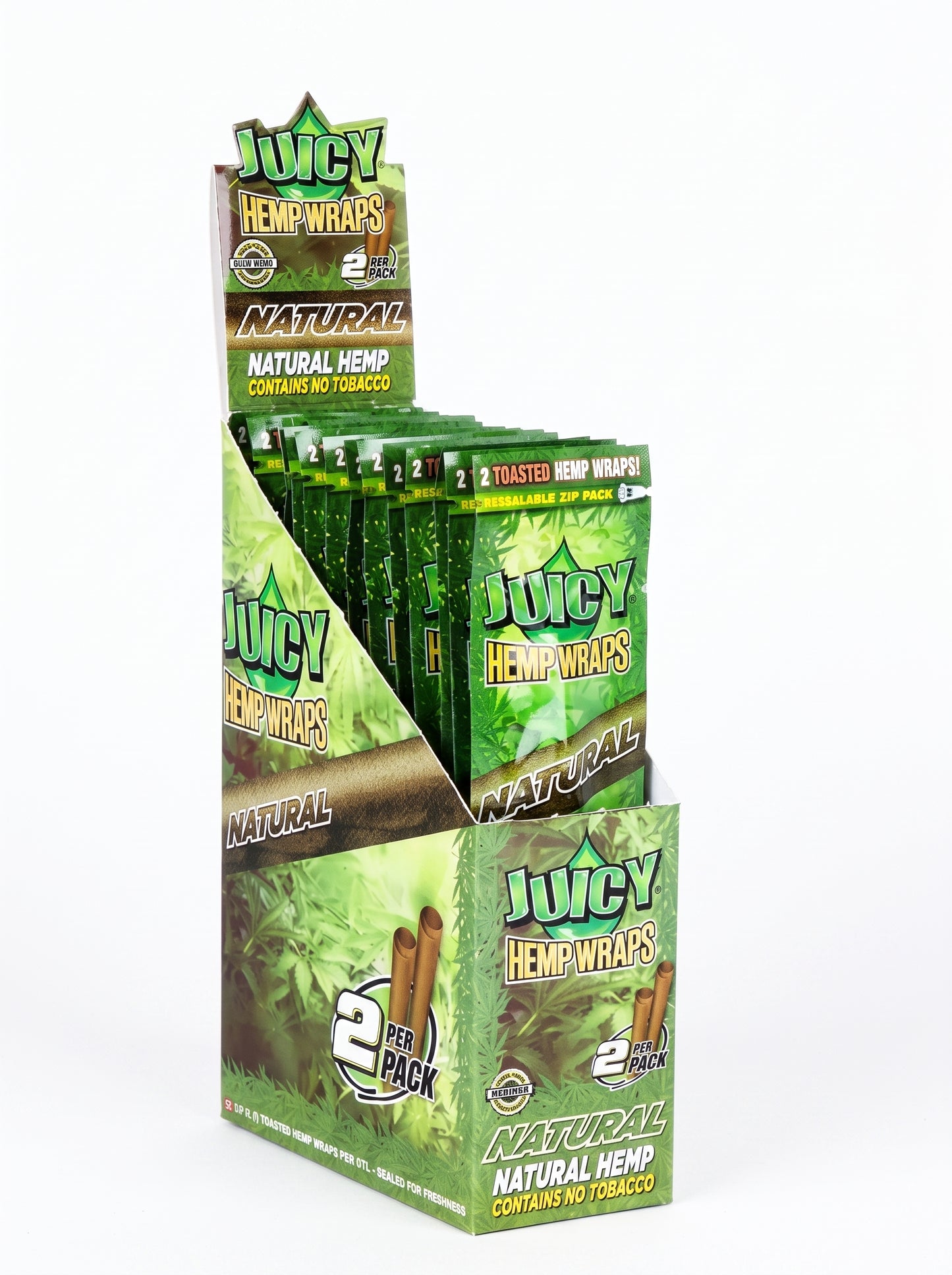 Juicy Terp Enhanced Hemp Wraps | Natural | 1pk | 2 Wraps per Pack