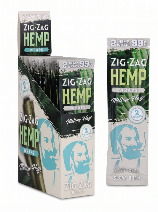 Zig Zag Hemp Wraps | 2pc | Mellow Haze | 2 Hemp Wraps per Pack