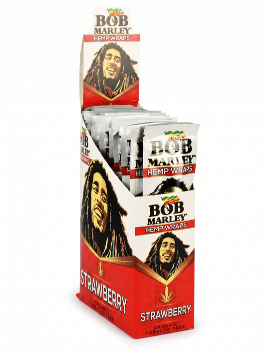 Bob Marley Hemp Wraps | 1pk | Strawberry | 2 Wraps per Pack