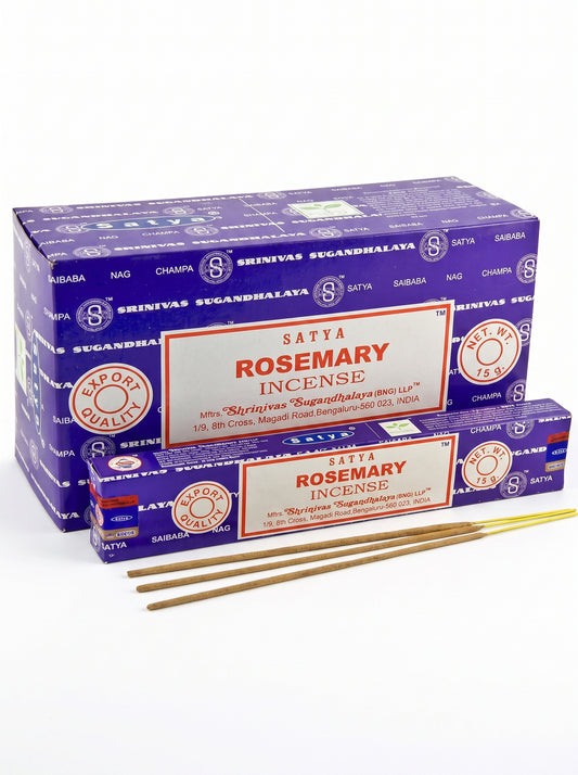 Satya Nag Champa Incense Sticks | Rosemary | 1bx | 15g