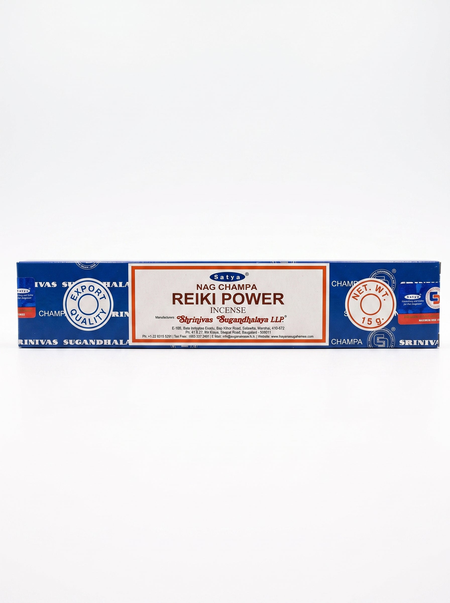 Satya Nag Champa Incense Sticks | Reiki Power | 1bx | 15g