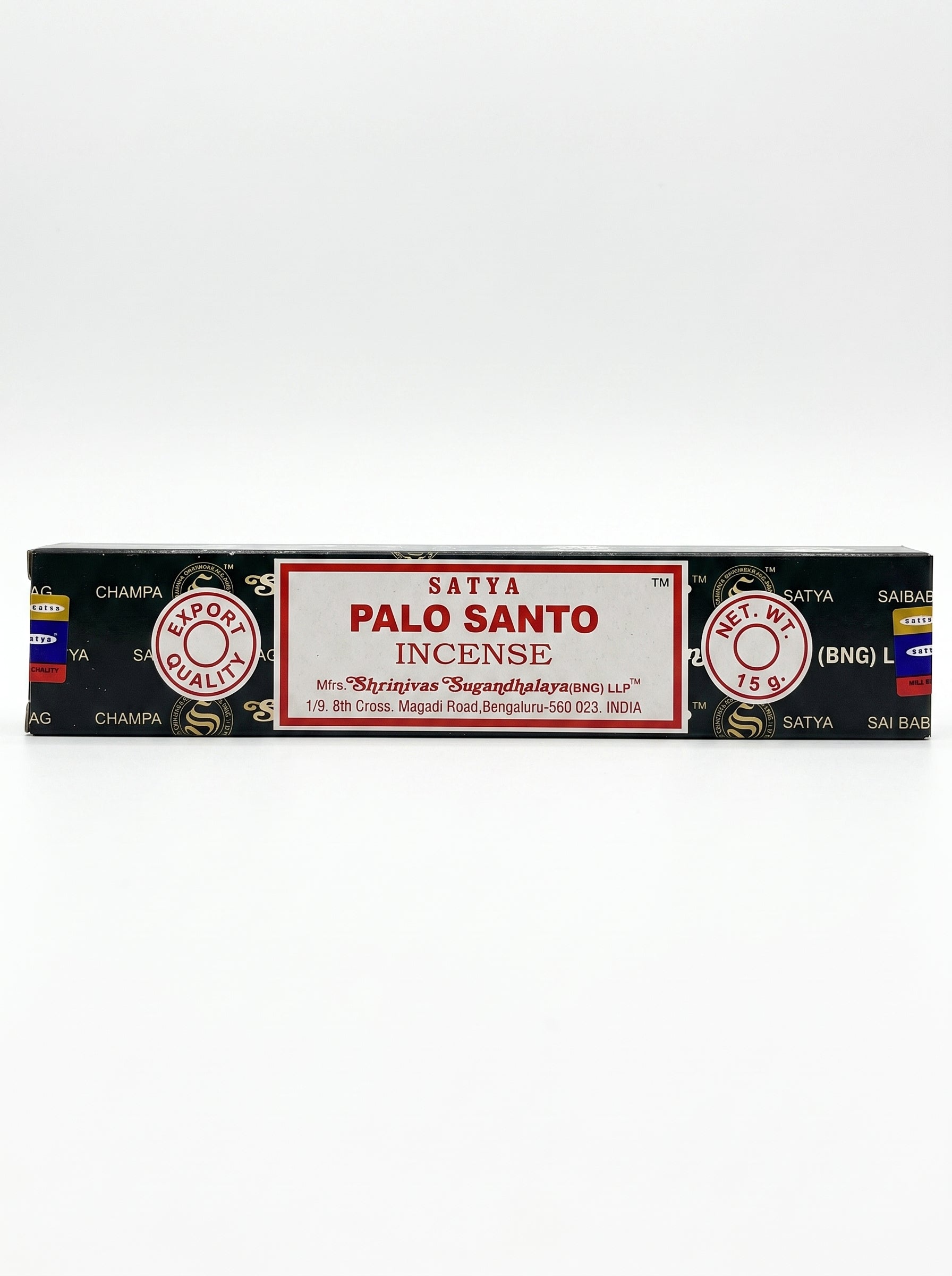 Satya Nag Champa Incense Sticks | Palo Santo | 1bx | 15g