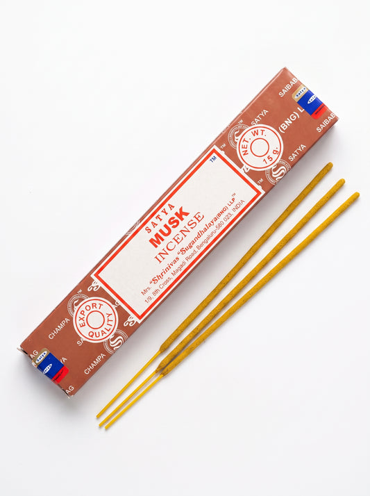Satya Nag Champa Incense Sticks | Musk | 1bx | 15g