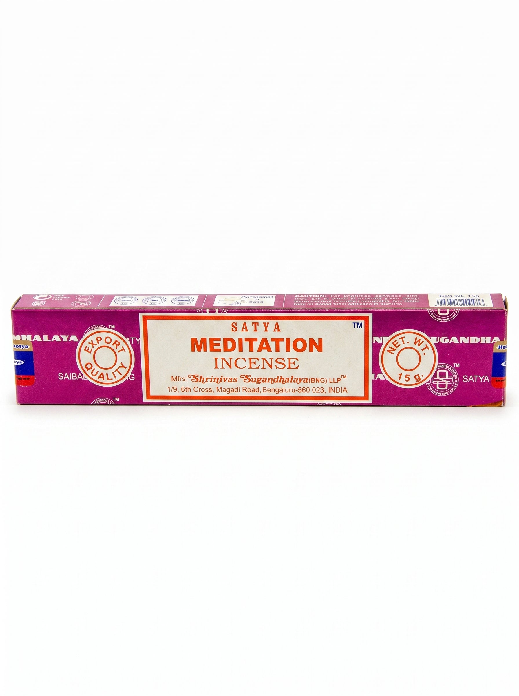 Satya Nag Champa Incense Sticks | Meditation | 1bx | 15g