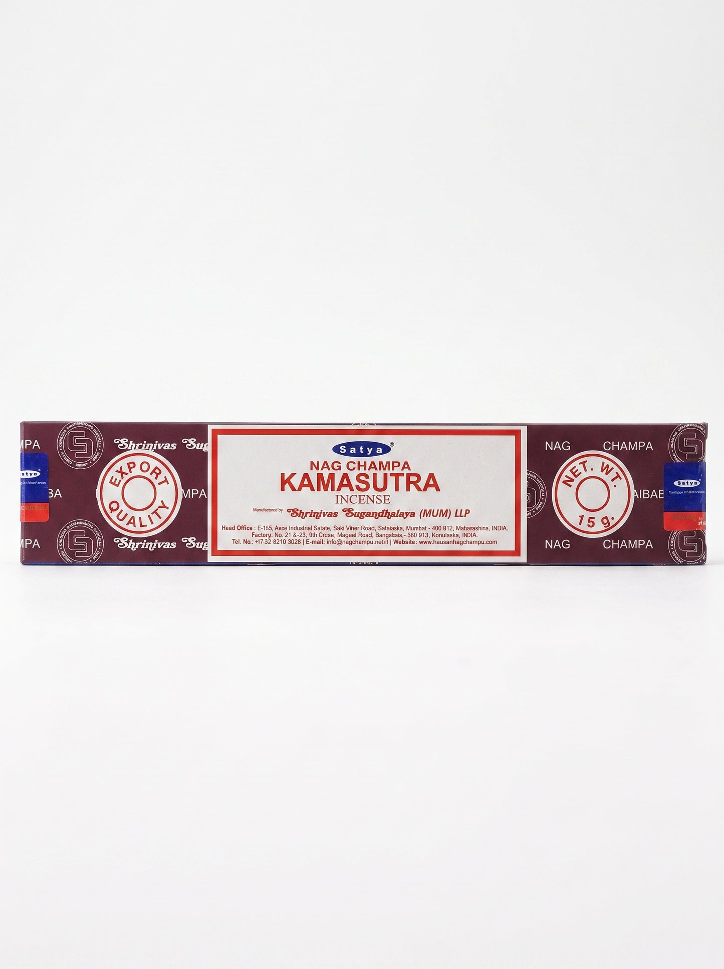 Satya Nag Champa Incense Sticks | Kamasutra | 1bx | 15g