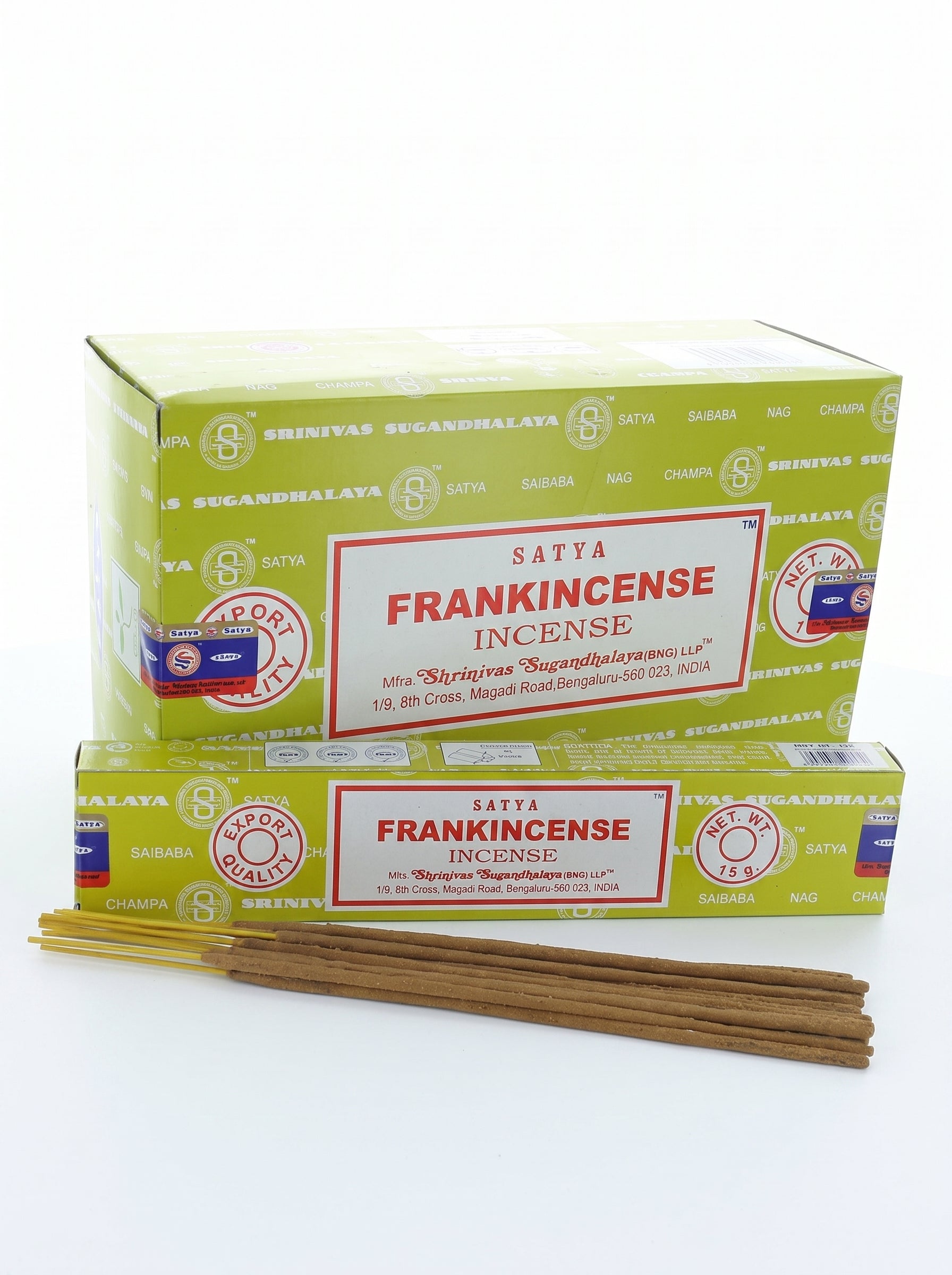 Satya Nag Champa Incense Sticks | Frankincense | 1bx | 1pk