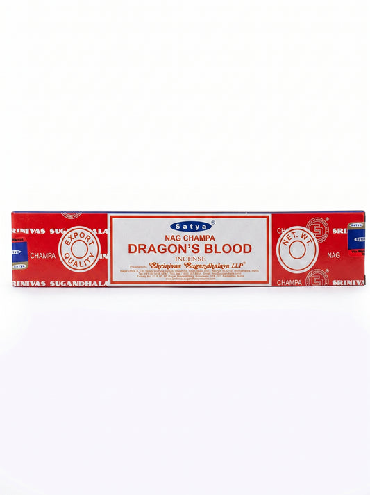 Satya Nag Champa Incense Sticks | Dragon's Blood | 1bx | 1pk