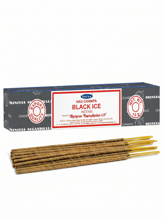 Satya Nag Champa Incense Sticks | Black Ice | 1bx | 1pk