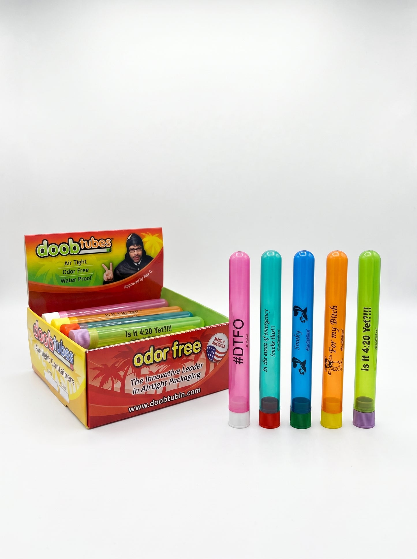 Doob Tubes Pre-Roll Small Container | Assorted Designs & Colors | 1pc
