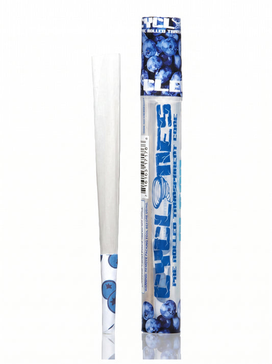 Cyclones Pre-Rolled Transparent Cones | Blueberry | 1 Tube | 2 Pre-Rolled per Tube