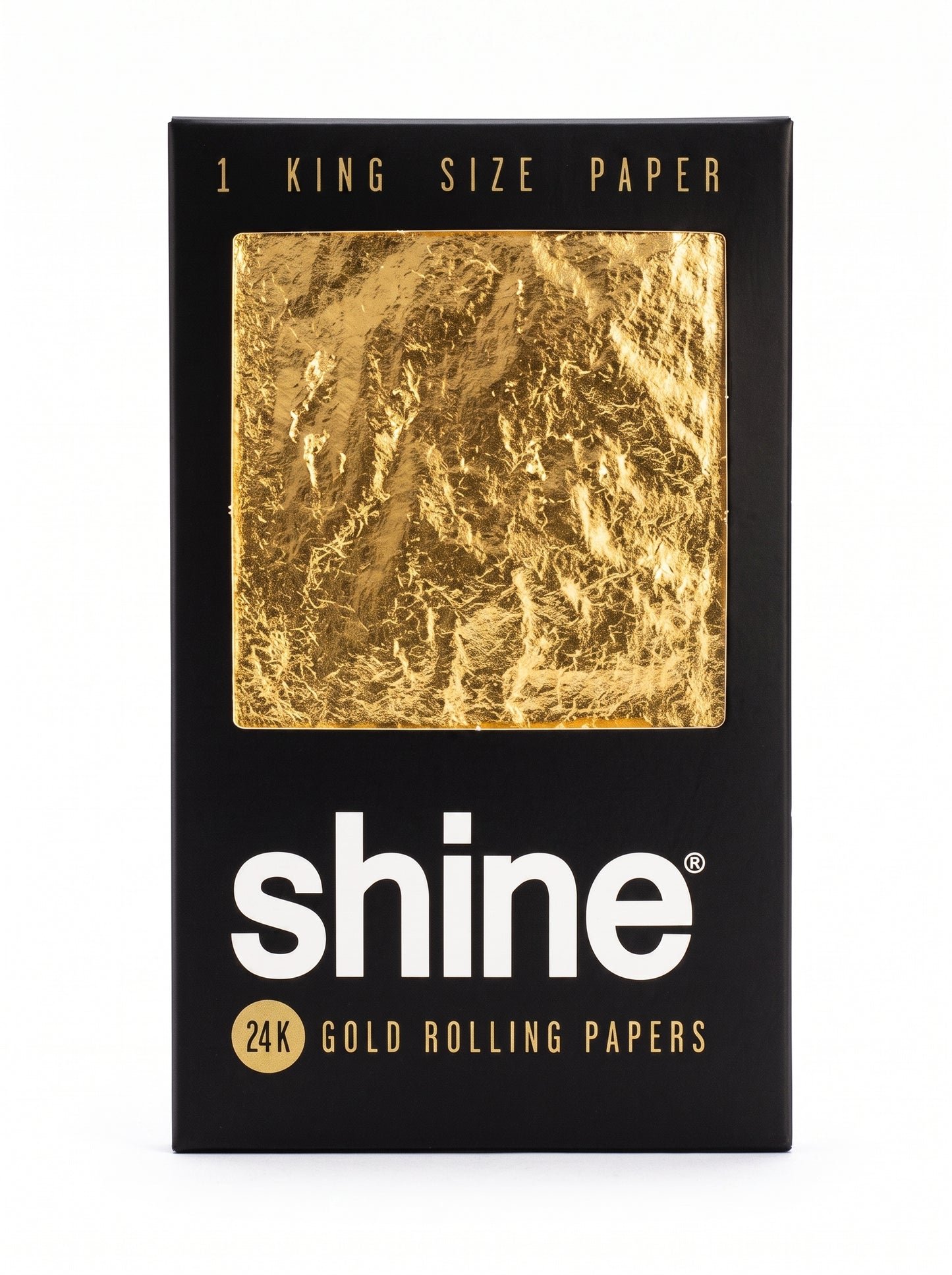Shine 24K Gold Rolling Papers | King Size | Single | 1 Sheet Pack