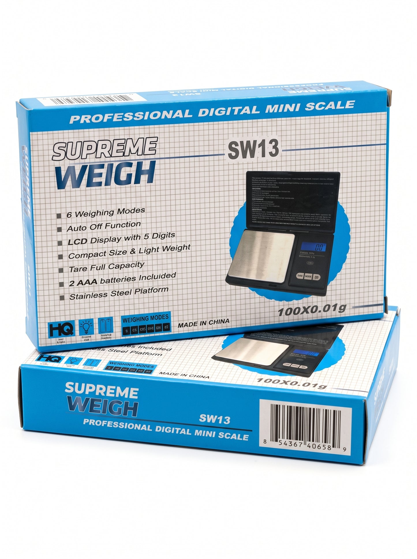 Supreme Weight Mini Scale - SW13 (e.g. 100g x 0.01g)