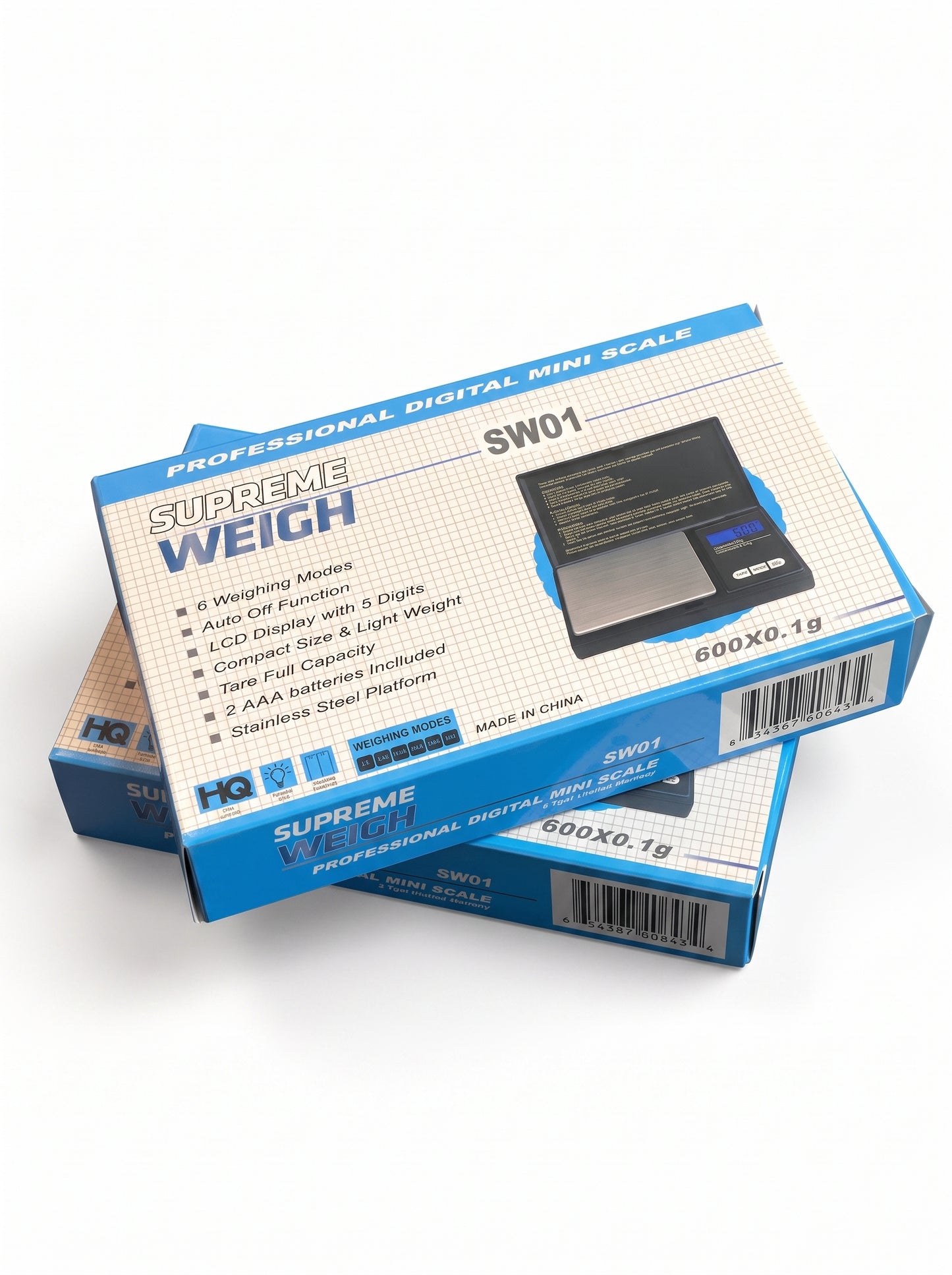 Supreme Weight Mini Scale - SW01 (e.g 600g x 0.1g)