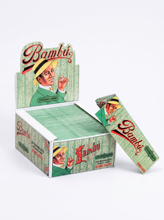 Big Bambu Organic Hemp Rolling Papers | King Size | 1pk | 33 Leaves per Pack
