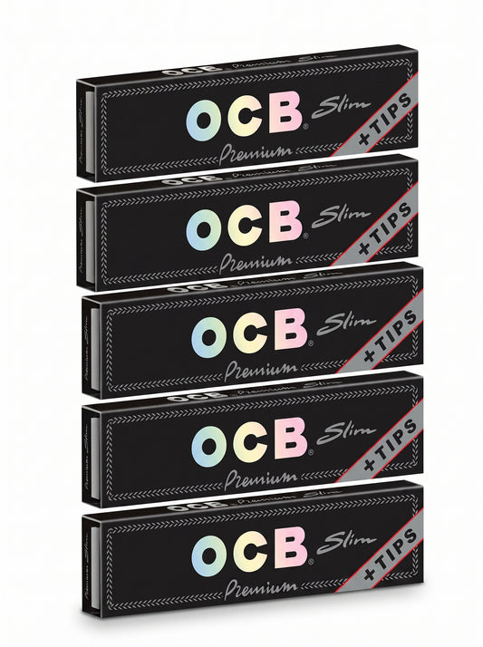 OCB X-Pert Slim Fit Slim Rolling Papers & Tips | King Size | 1pk | 32 Tips per Pack
