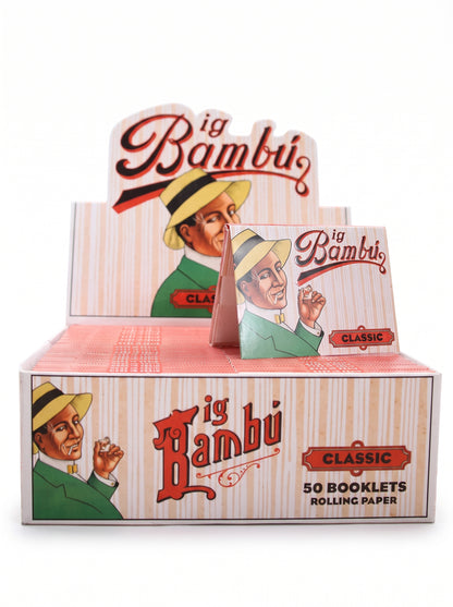 Big Bambu classic Rolling Papers | Single Wide Size | 1pk | 33 Leaves per Pack