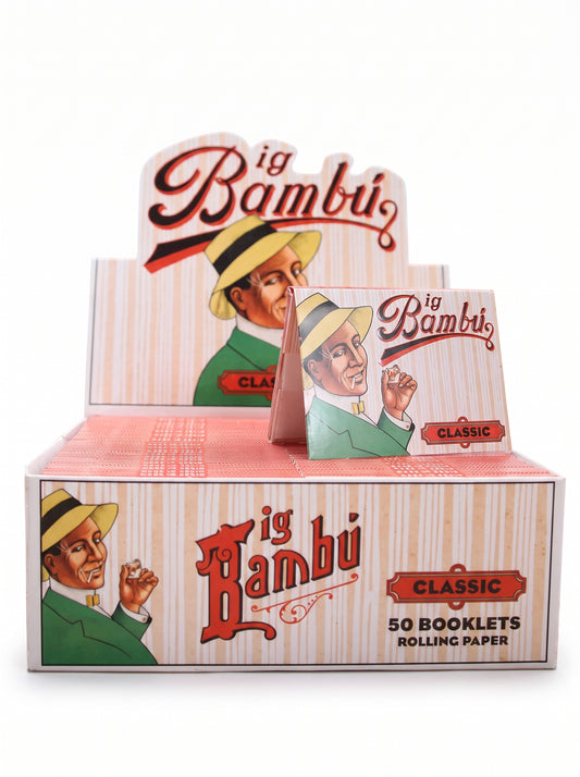 Big Bambu classic Rolling Papers | Single Wide Size | 1pk | 33 Leaves per Pack