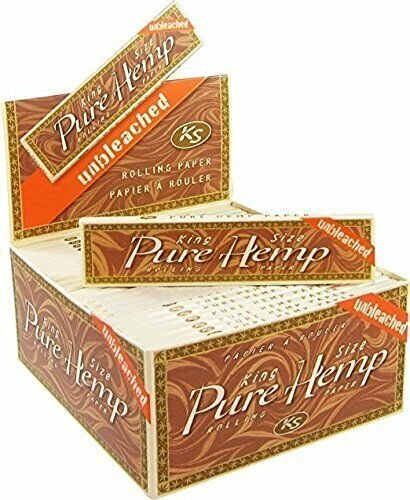 Pure Hemp Unbleached Rolling Papers | King Size | 1pk | 33 Leaves per Pack