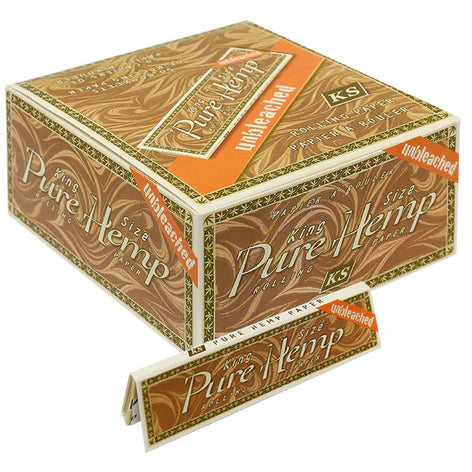 Pure Hemp Organic Rolling Papers | King Size| 1pk | 33 Leaves per Pack