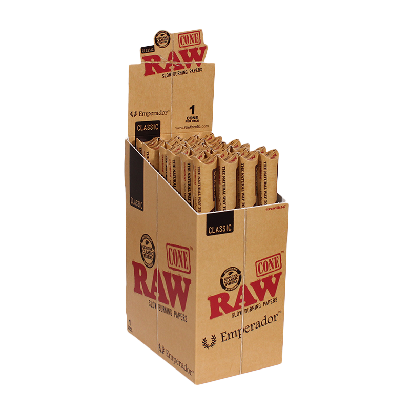RAW Classic Emperador Cones | 9" | | 230mm | 1pk | 1 Cone per Pack