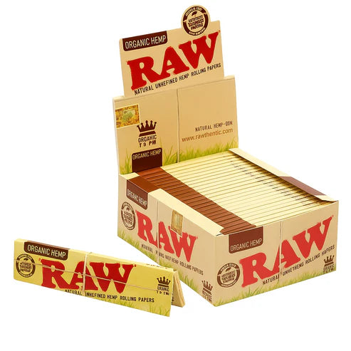 RAW Organic Hemp Rolling Papers | King Size | 1pk | 32 Leaves per Pack