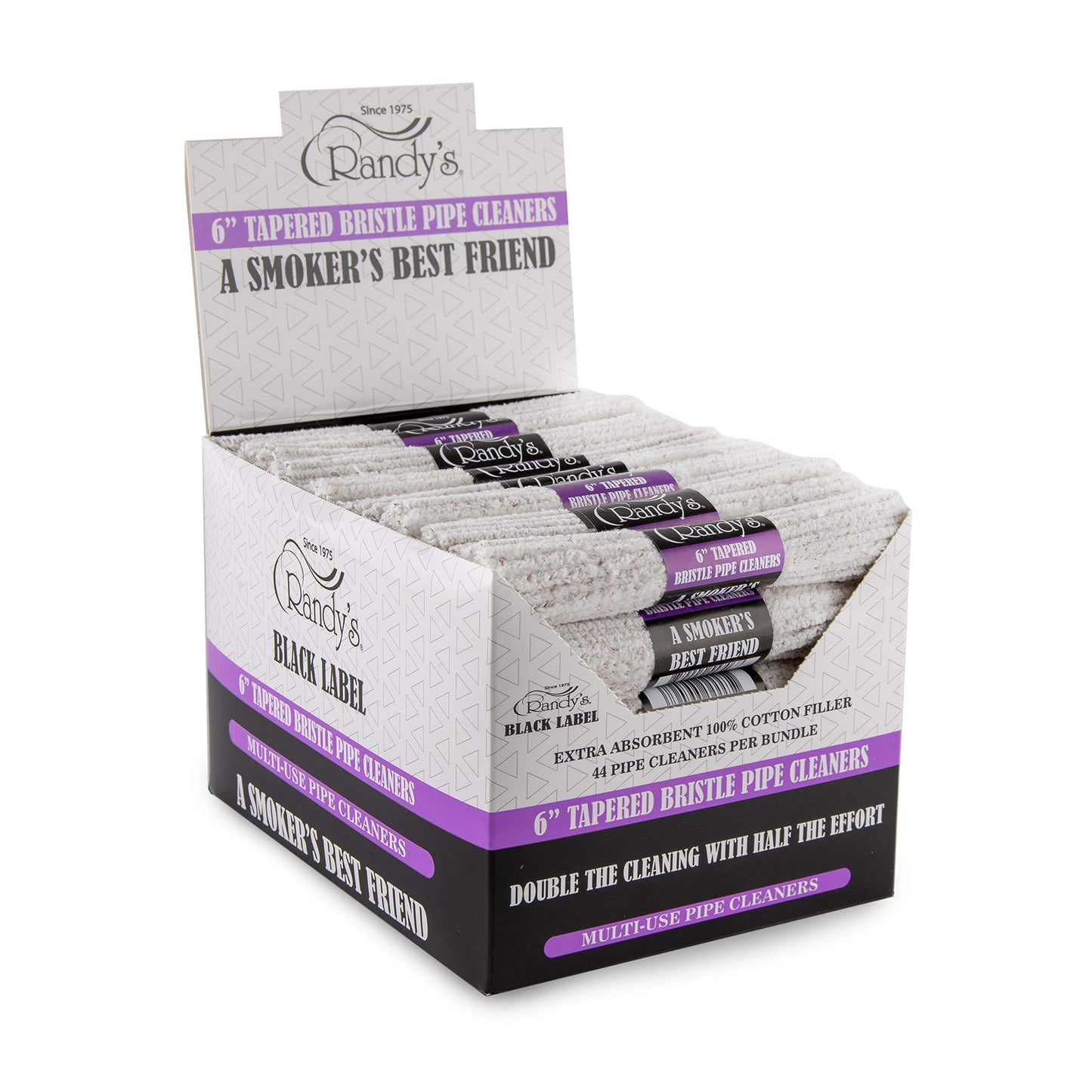 Randy’s Bristle Pipe Cleaners | 1bdl | | 6" | 48 Bristle Cleaners per Bundle