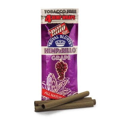 Royal Blunts Hemparillo Hemp Wraps | Grape | 1pk  | 4 Hemp Wraps per Pack