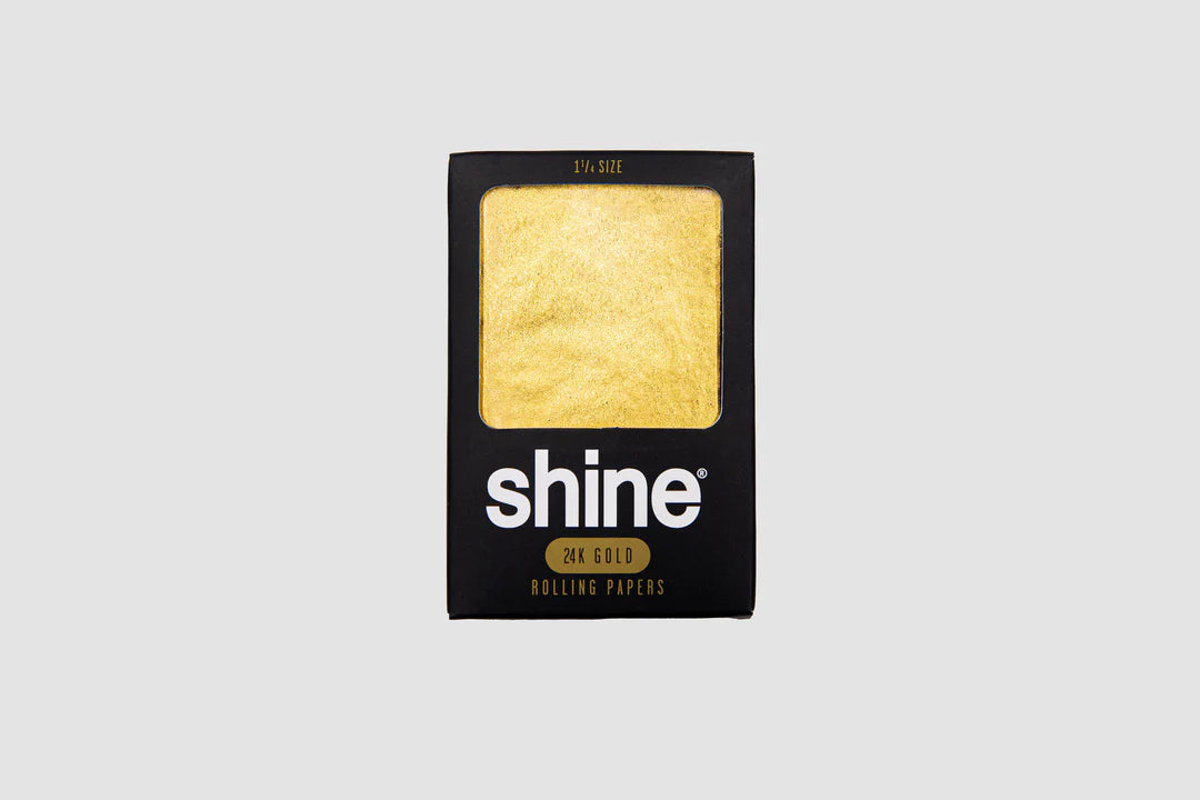 Shine 24K Gold Rolling Papers | 1 1/4 Size | Single | 1 Sheet Pack