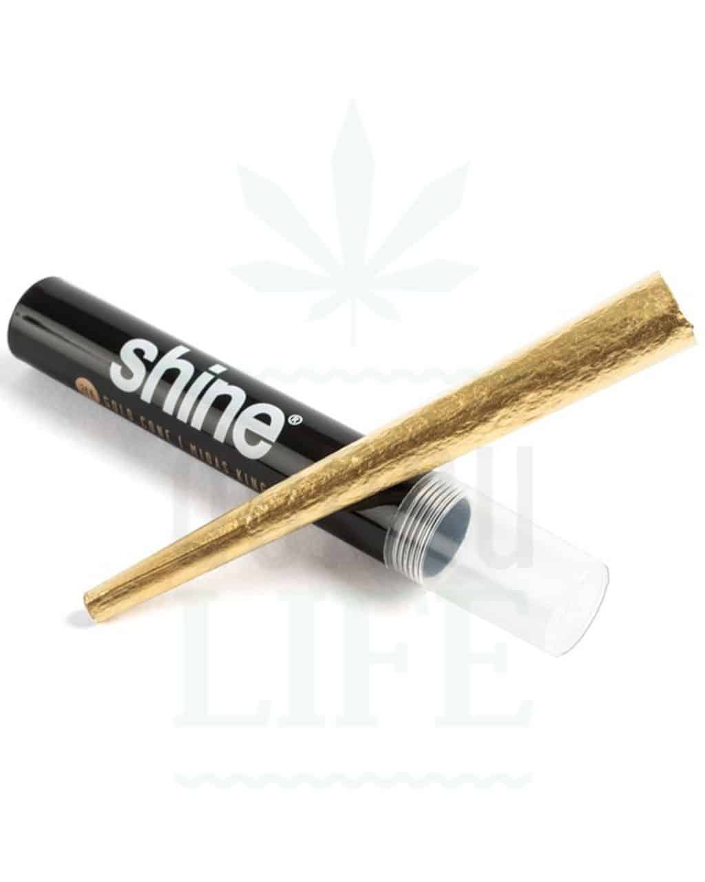 Shine 24K Gold Cones | King Size | 1 Cone Tube