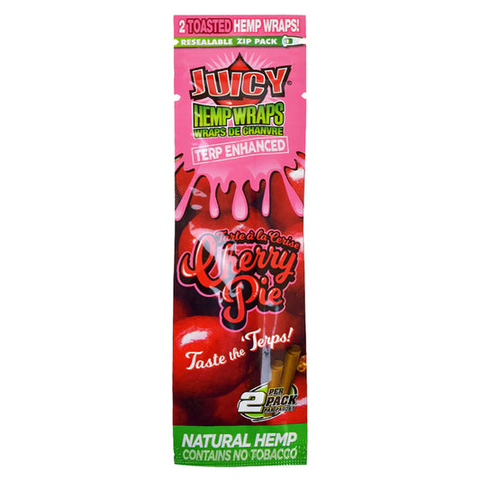 Juicy Terp Enhanced Hemp Wraps | Cherry Pie | 1pk | 2 Wraps per Pack