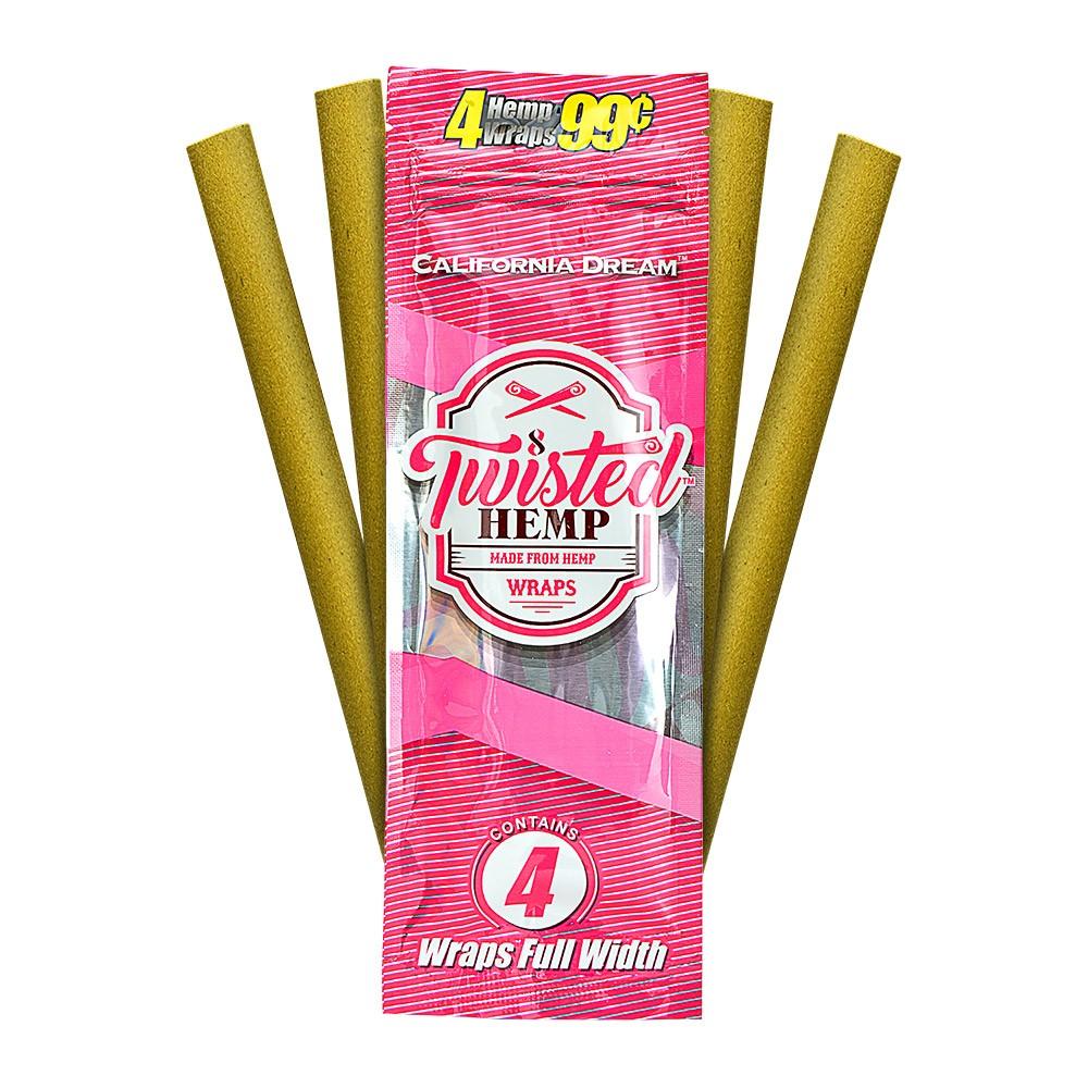 Twisted Hemp Wraps | California Dream | 1pk  | 4 Wraps per Pack