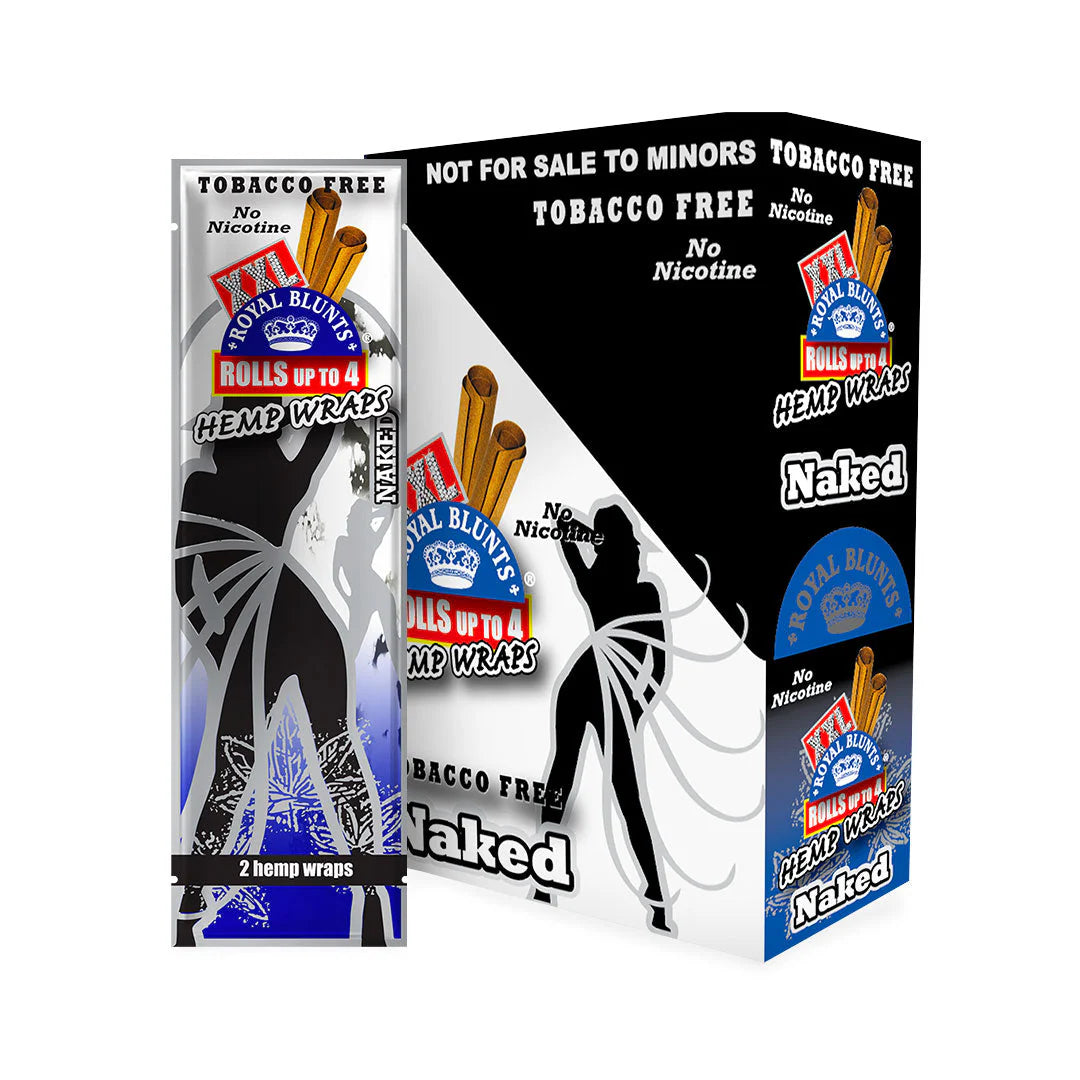 Royal Blunts XXL Hemp Wraps | Naked | 1pk  | 2 Wraps per Pack